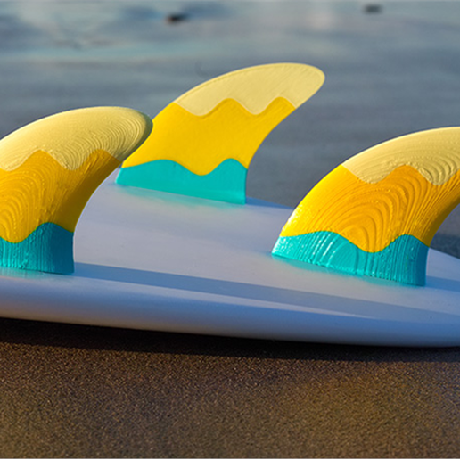 Download free STL file Surf Fins Waves • Model to 3D print ・ Cults