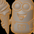 ice-cream-minion20260427-stl-3d-print-wireframe.png Ice Cream Minion 3D Print Model