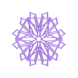 Snowflake Small 026.stl 100 Snowflakes