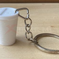oldu3.jpg STL file Coffee Cup Keychain・3D print design to download