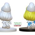 Smurfette-pose-1-3.jpg The Smurfs 3D Model - Smurfette fan art printable model