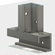 2022-06-17-11_51_29-Autodesk-Fusion-360-Personnelle-Non-destinée-à-un-usage-commercial.png Fixing bracket for wooden cleats 20 - 21 mm