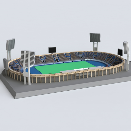 макет нового футбольного стадиона будущего