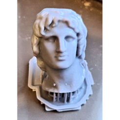 Alexander_resin_square.jpg Free STL file Marble portrait of Alexander the Great・3D printing idea to download, portablecomputing