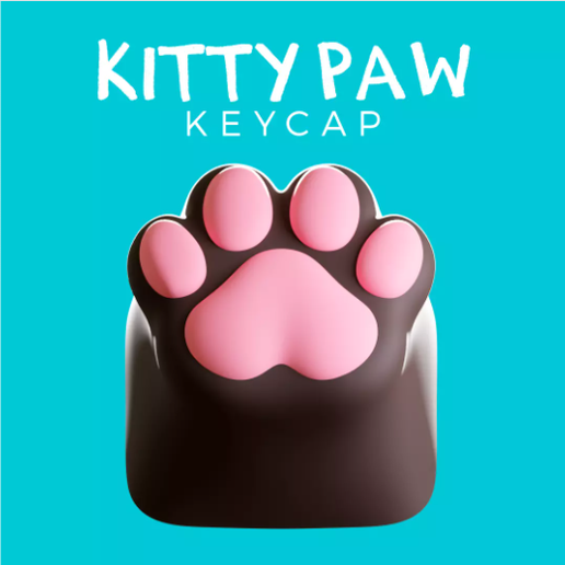 kitty paw keycap for printing