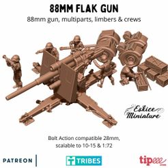 88mm1.jpg Fichier 3D 88mm flak gun wehrmacht・Modèle imprimable en 3D à télécharger, Eskice