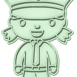 Police-woman_e.png Archivo STL Police woman cookie cutter・Plan para descargar y imprimir en 3D