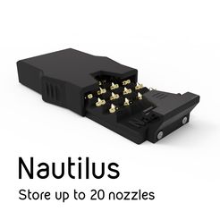 store up to 20 nozzles Nautilus -NOZZLE BUNKER- Limited Edition