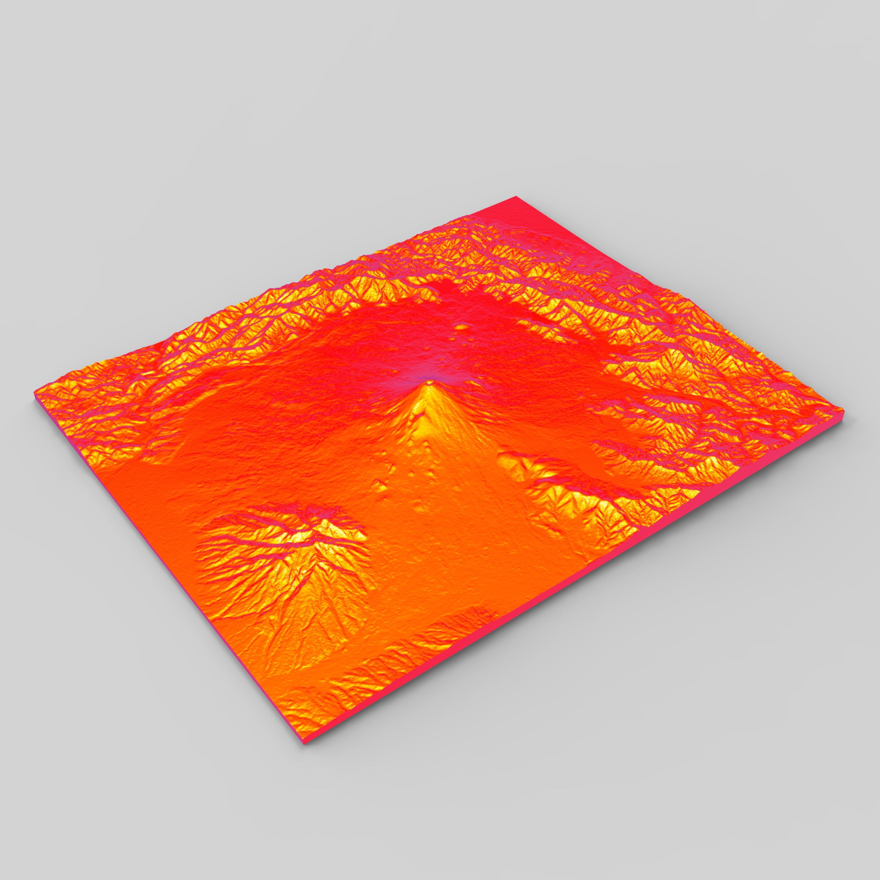 Download free OBJ file 3D MAP - MOUNT FUJI, JAPAN • 3D printer design