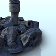 8.png Pirate with sword on treasure chest (2) - Pirate Jungle Island Beach Piracy Caribbean Medieval