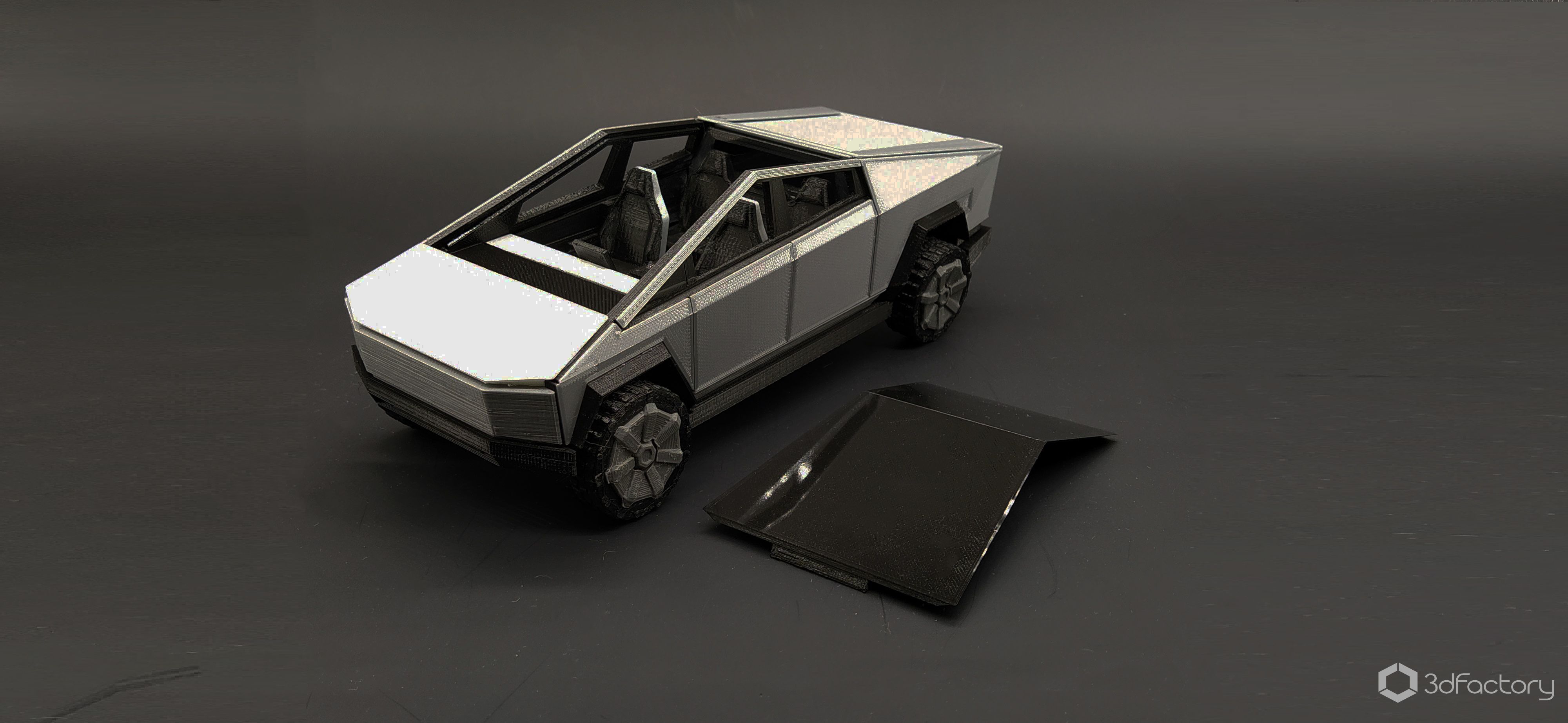 Tesla7.jpg Fichier STL Tesla Cybertruck - 3dPrintable - 3dFactory・Design pour imprimante 3D à télécharger, 3dFactory