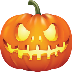halloween_PNG25.png Fichier 3MF gratuit PUMPKIN Flat Halloween Wall-Art・Plan imprimable en 3D à télécharger