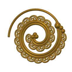 Fem-jewel-69-v4-00.jpg Boucles d'oreilles - Spiral Gypsy Tribal Ethnic Indian - Statement Earrings femJ-69 3d-print and cnc