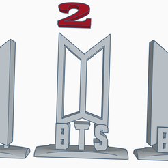 BTS2.png BTS Two and Three KPOP LOGO DISPLAY ORNAMENTO