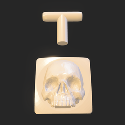 hgfwert7654.png STL file Human Skull cufflinks・3D printer design to download, pommer