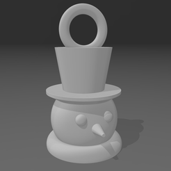 Screenshot-2023-07-09-185426.png Fichier STL Bonhomme de neige Décoration de Noël Porte-clés tête・Design pour imprimante 3D à télécharger