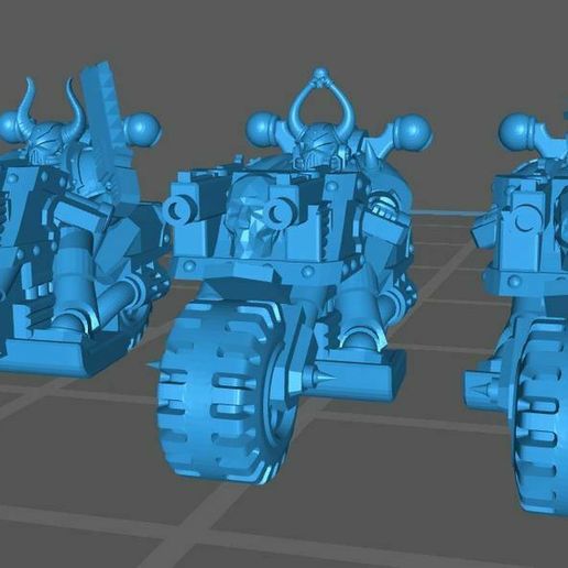 Evil Marines Bikers (Galactic Marines - Bike Remix) 3D model