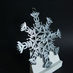 MetSilver_01.jpg STL file Fuck 2020 Snowflake Ornament Quiet Version・3D printable model to download