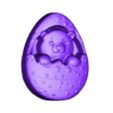 polar bear inside eggs easter.obj polar bear inside eggs easter decor