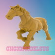 1.png horse 3,3D MODEL STL FILE FOR CNC ROUTER LASER & 3D PRINTER
