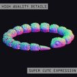 HIGH QUALITY DETAILS SUPER CUTE EXPRESSION Serpent flexible et mignon 🐍