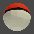 6.png Lowpoly And Normal Version of Pokeball penstand / Vase Collection