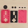 3d-parts-wider.jpg Free STL file DIY Bluetooth Gamepad・3D printer model to download