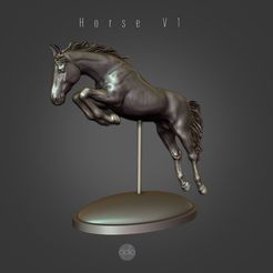 horse_v2.jpg STL file Horse_V01・3D printer model to download