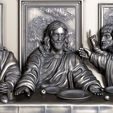 c01.jpg Last Supper basrelief Jesus last dinner 3D print model