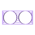 Gauge 52mm.stl Gauge 52mm for mercedes W201 central grid panel