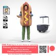 ONE Free figure of your choice as welcoming Patreon members receive a minimum of 9 free figures Monthly Patreon.com/3DPminiatures Up to 70% Discount for back catalogue N4 Salesperson hotdog Seller