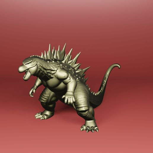 🦖 Godzilla STL for 3D Printing - 3D model önizlemesi