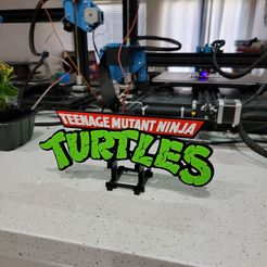 20220525_073741.jpg STL-Datei TMNT Toon Logo Magnet Display Teenage Mutant Ninja Turtles・3D-Druckvorlage zum Herunterladen, Avionyx