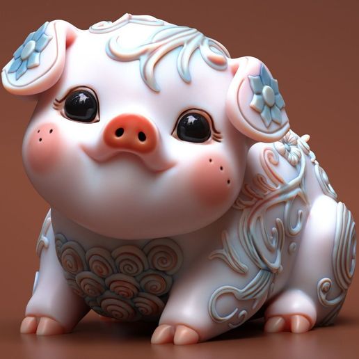 ORNAMNETAL PIG 3D model