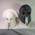 A003.jpg Early Corinthian Helmet with Stand