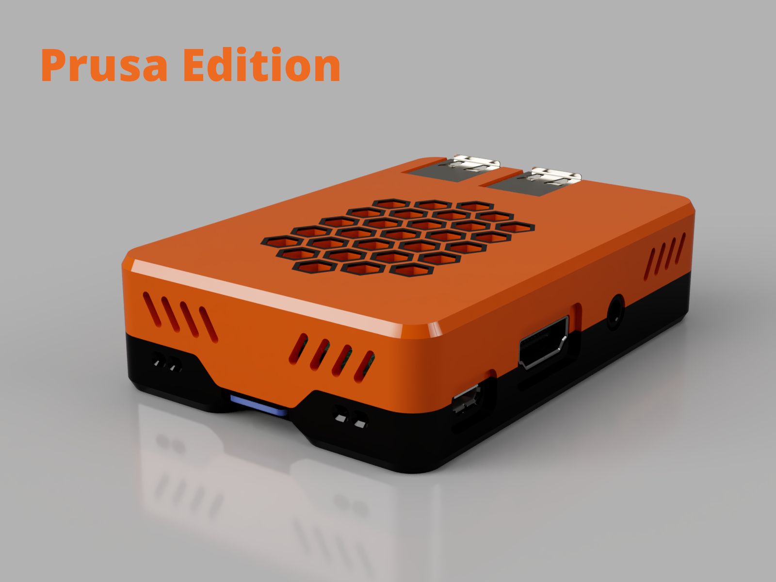 Prusa_Edition.jpg Free STL file Malolo's screw-less / snap fit Raspberry Pi 3 Model B+ Case & Stands・Design to download and 3D print, Malolo
