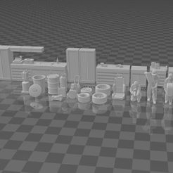 Immagine-2022-01-19-025422.jpg 3D file Diorama garage & diecast 1:64 pack・Model to download and 3D print, thestrayartshop