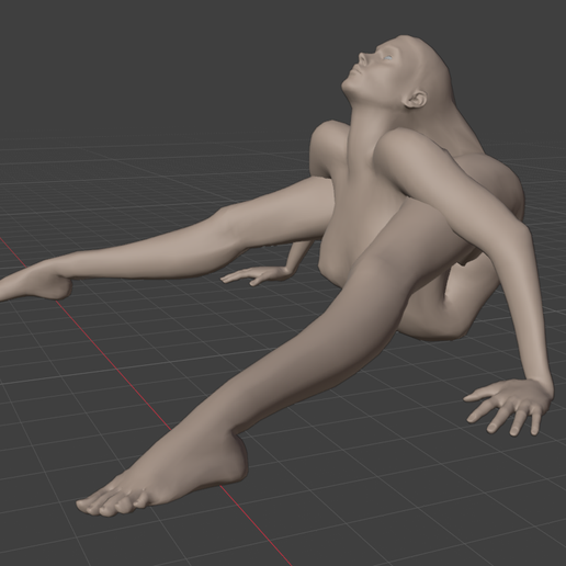 Yoga Contortionist 3 3D model