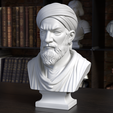 27Avicenna_frame02_3saten.png Avicenna Bust – Sculpture 3D Printable STL File