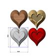 heart-shapes-06.JPG 4 Heart shaped ornaments 3D print model