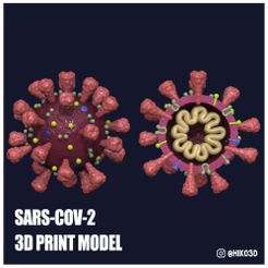 portadacovid.jpg Fichier STL gratuit SRAS-CoV-2 - (CoronaVirus)・Modèle à télécharger et à imprimer en 3D