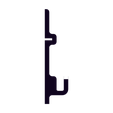 hook_5mm.stl Fichier STL gratuit FlashForge Adventurer3 Crochet à miroir miroir・Plan à télécharger et à imprimer en 3D