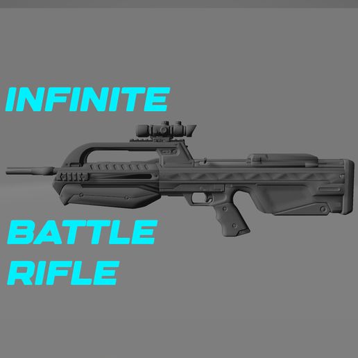 Archivo OBJ BATTLE RIFLE! - HALO INFINITE 😇 ・Objeto imprimible en 3D ...