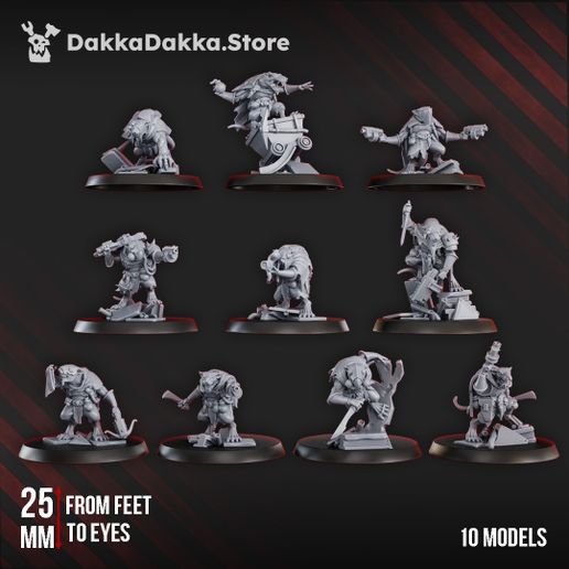 🎲 Ancient Mine Rats・ 3D File for 3D printing・Cults