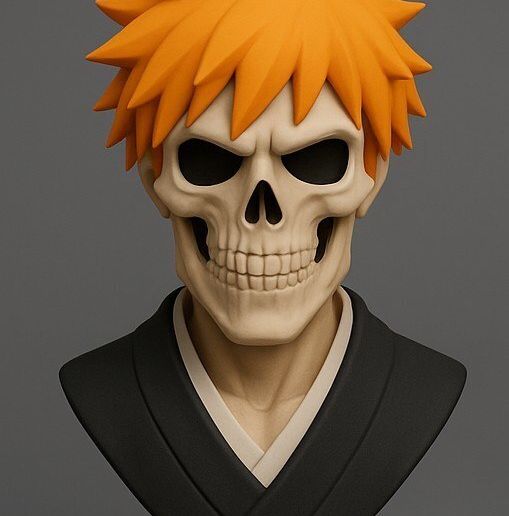 Ichigo Kurosaki Skull Bust 3D model