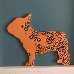 IMG_4842.jpeg STL file French Bulldog wall decor・3D printing template to download