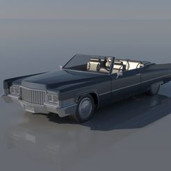 0.jpg 3D file Cadillac Deville Convertible 1970・3D printing template to download, Andrey_Bezrodny