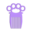 Grzebien.stl STL file Knuckle-duster/Comb・3D printer design to download