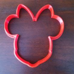 20210301_114432.jpg Free STL file Set 2 cutters minnie face and mickey face・3D printable design to download