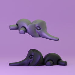 4.png Free STL file free articulate elephant without support 3d model・3D printable model to download